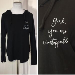 Good hYOUman ‘girl you are unstoppable hooded sweater small